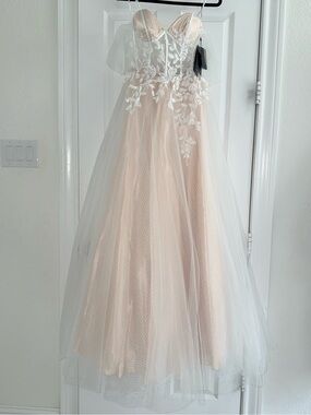 Terani Couture - 2215P0001 Blush Corset Gown